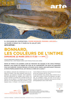 bonnard, les couleurs de l`intime dimanche 22 mars 2015 &agrave;