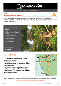Randonn&eacute;e au Kerala