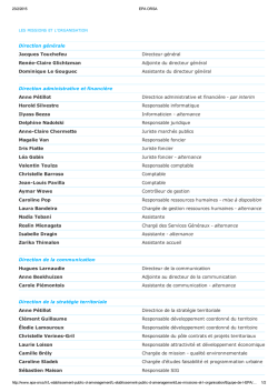 Direction générale Jacques Touchefeu Directeur