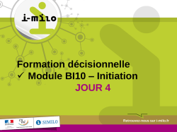 BI10 - Formation d&Atilde;&copy;cisionnel - Initiation