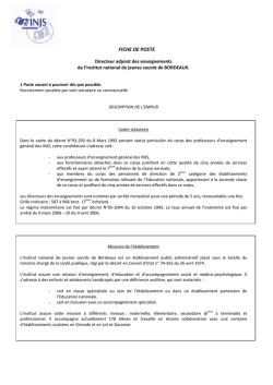 Directeur adjt des enseignements 2016