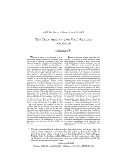 Adrienne Ho* - McGill Law Journal
