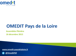 Diaporama - OMEDIT Pays de la Loire