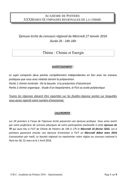 Ecrit ORC 2016 - Académie de Poitiers