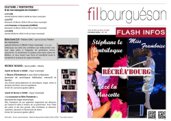 Flash infos f&eacute;vrier 2016 - Bourg-Saint