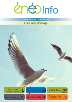 Calendrier - Énéo, mouvement social des aînés asbl