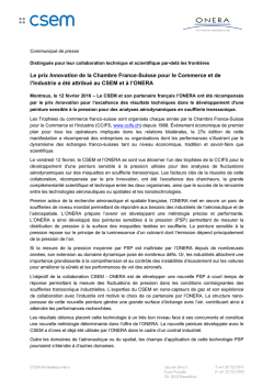 Voir également le communiqué de presse du 12 février