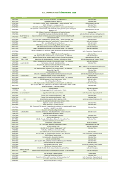 Calendrier - Saint-Denis-en-Val