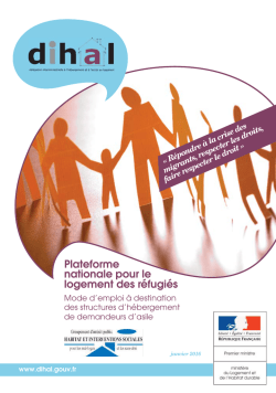 Plaquette nationale pour le logement des r&eacute;fugi&eacute;s