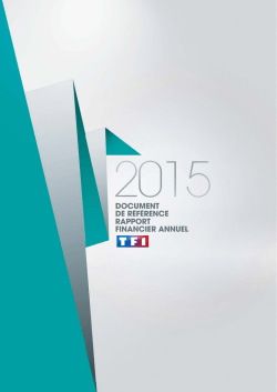 Document de r&eacute;f&eacute;rence 2015
