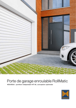 Porte de garage enroulable RollMatic