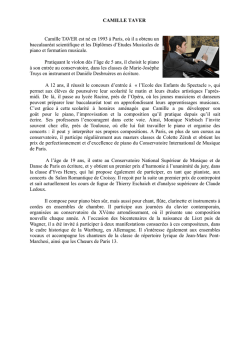 BIO - les ch&oelig;urs lacryma voce