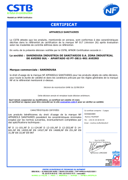 Marque commerciale : SANINDUSA La soci&eacute;t&eacute; : SANINDUSA