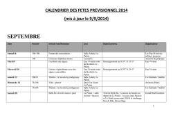 Calendrier des fêtes - Communauté de communes de Belle-Île-en-Mer