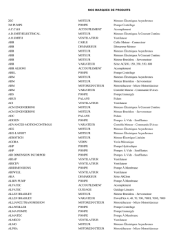 Cliquez-ici pour d&eacute;couvrir la liste de nos marques