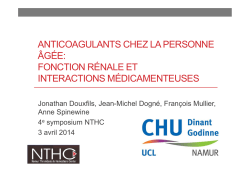 Jonathan Douxfils - symposium NTHC - CHU Mont