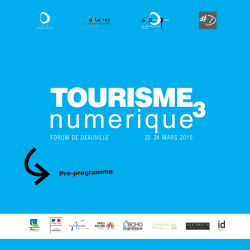 Pré-programme - Forum du tourisme numérique