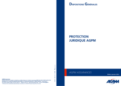 PROTEcTION JuRIDIquE AGPM