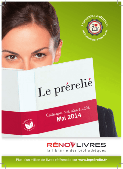 Mai 2014 - Renov livres