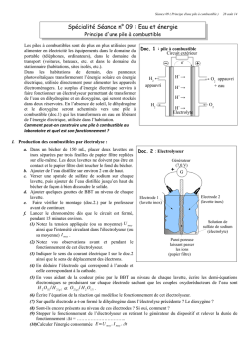 Seance 09 Principe d une pile a combustible