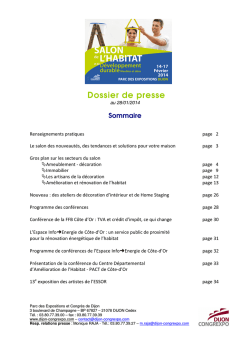 T&eacute;l&eacute;charger le dossier de presse
