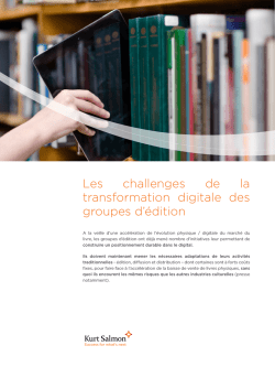 Les challenges de la transformation digitale des