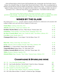 Topolobampo Wine List