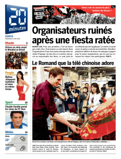 Organisateurs ruin&eacute;s apr&egrave;s une fiesta rat&eacute;e