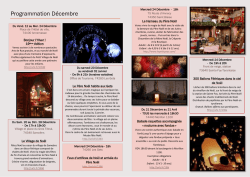 Programmation D&eacute;cembre