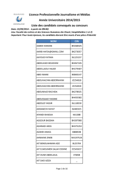 Licence Professionnelle Journalisme et Médias Année Universitaire