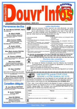 UNE NAVETTE gratuite POUR VOUS RENDRE &agrave; VOTRE