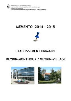 Mod&egrave;le de lettre - les &eacute;tablissements scolaires meyrin