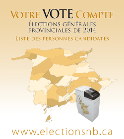 Liste des personnes candidates