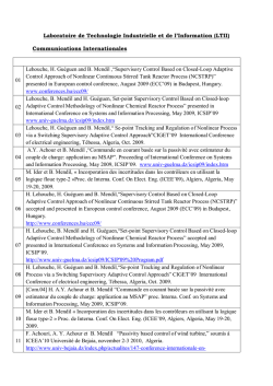 Communications Internationales 01 Lehouche, H. Gu&eacute;guen and