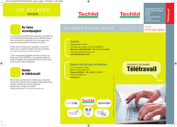 la plaquette du t&eacute;l&eacute;travail