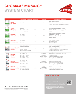cromax® mosaic™ system chart - DuPont Performance Coatings