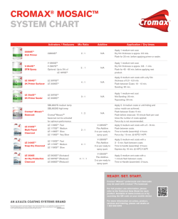 cromax&reg; mosaic&trade; system chart - DuPont Performance Coatings