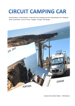 Itin&eacute;raire camping-car Portugal Espagne 2014 (PDF, 5.7 Mo)