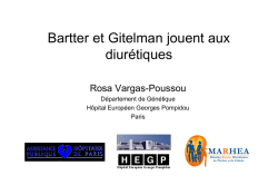 Bartter et Gitelman jouent aux diur&eacute;tiques