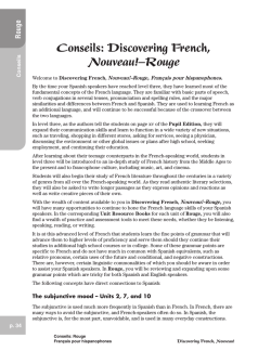 Conseils: Discovering French, Nouveau!–Rouge