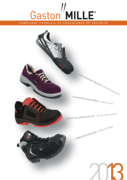 FABRICANT FRANÇAIS DE CHAUSSURES DE SÉCURITÉ