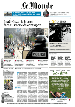 Le Monde du mardi 22 juillet 2014