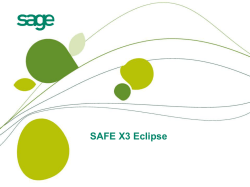 Safe X3 Eclipse - Novia systems Technical School