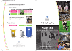 Consulter la plaquette Glycoline