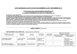 ABOGADOS (Avocats) - Nueva ola Faceef