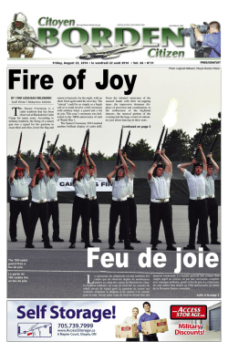 Friday, August 22, 2014 &bull; le vendredi 22 ao&ucirc;t 2014 &bull; Vol. 66 &bull; N&deg;31