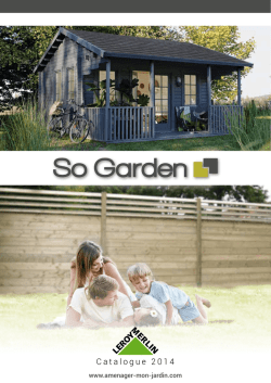 Catalogue PDF - Am&eacute;nager mon jardin