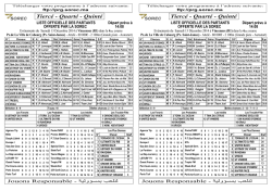 Tiercé - Quarté - Quinté Tiercé - Quarté - Quinté