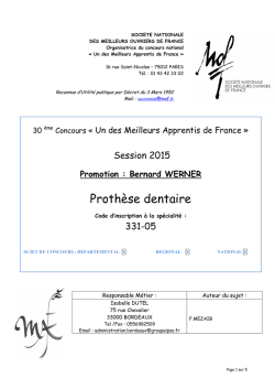 (Sujet MAF Prothèse Dentaire 2015def)
