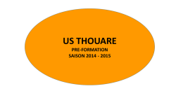 projet Pr&eacute; Fo 2014 2015 U12 U13